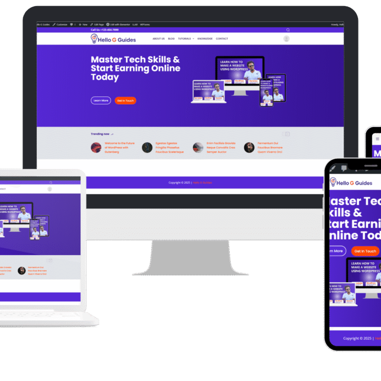 Hello G Guides Website Design 2 - Hello G Guides